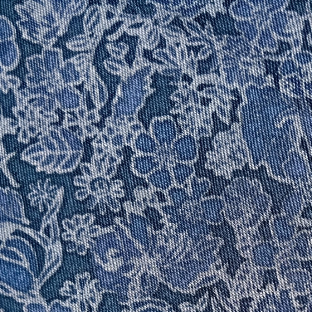 NWT Chaps Flat Front Shorts Men's 38 Blue Floral Pattern Casual Summer - Picture 4 of 7